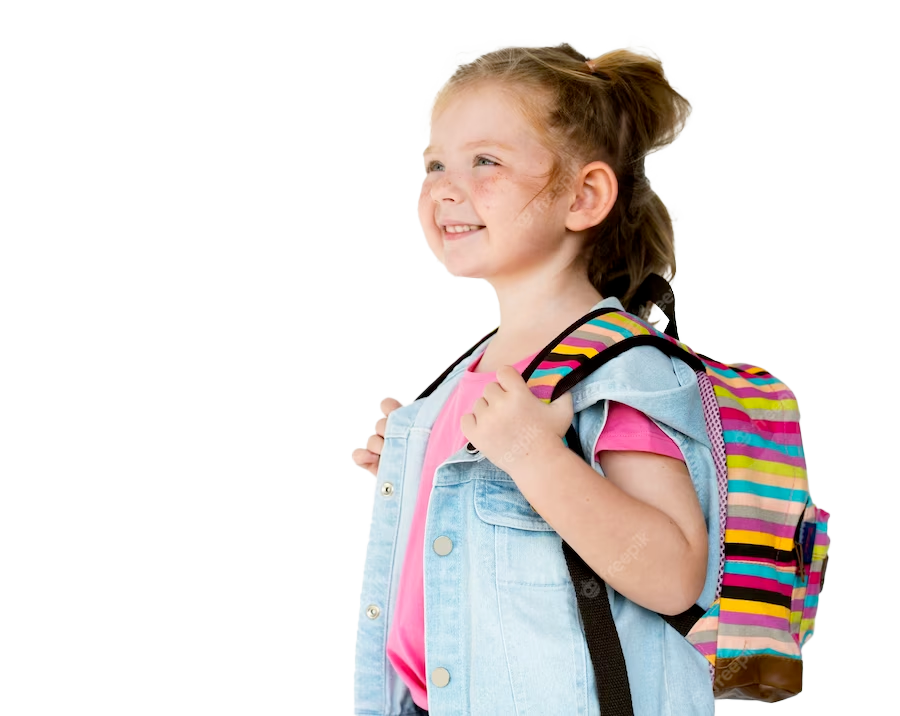 Criança com mochila